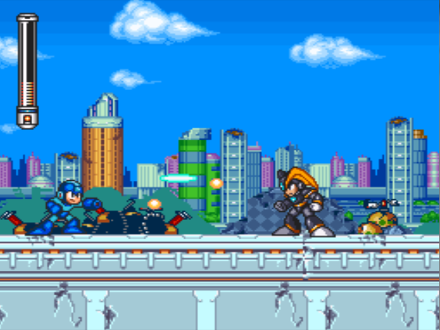 Mega Man 7 screenshot - Intro Stage